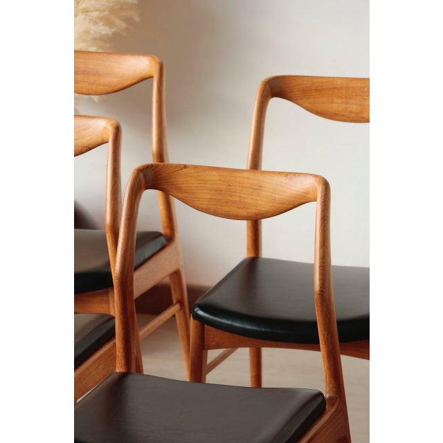 Vintage Scandinavian Teak Chairs, 1960s, Set of 6 For Sale - Image 16 of 18