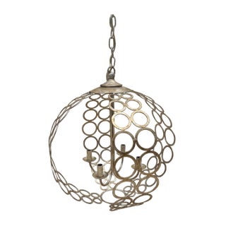 Currey & Co. Tartufo Silver Orb Chandeleir For Sale