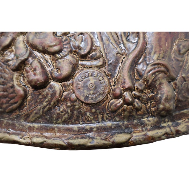 Bronze Rare Harold Studios Medusa Parade Shield Wall Sculpture After the 1552 Jörg Sigman Masterpiece For Sale - Image 8 of 18