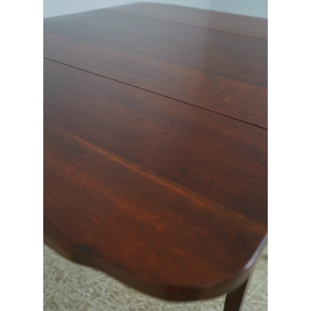 Wright Table Co 2 Drawer Country Drop Leaf Pembroke Table For Sale - Image 9 of 18