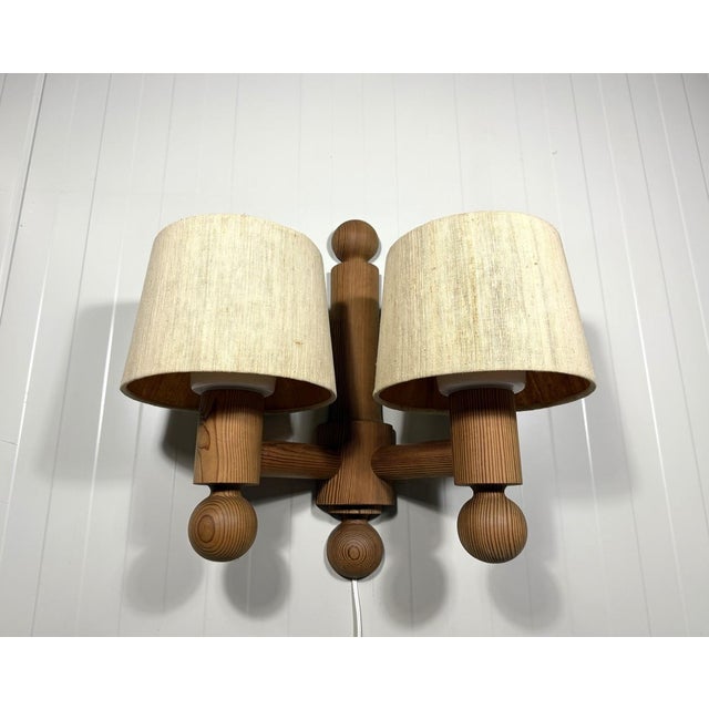Beige Vintage Wall Lamp by Uno Kristiansson for Luxus, 1960s For Sale - Image 8 of 18