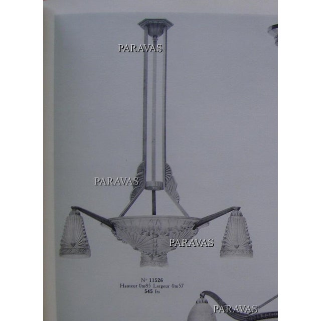 French Art Deco Chandelier by Hettier Et Vincent & Charles Schneider - 1930 France For Sale - Image 13 of 13
