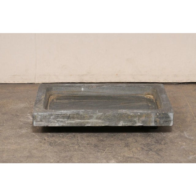 Outdoor Antique Portuguese Stone Sink, 3 Ft Wide For Sale - Image 9 of 11