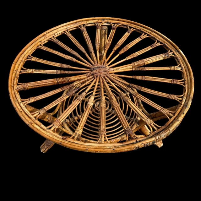 Rattan Coffee Table, Spain, 1960s For Sale - Image 14 of 16