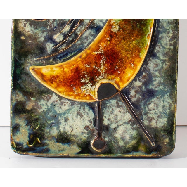 German Ceramic Wall Tile Plaque Helmut Friedrich Schäffenacker For Sale In Indianapolis - Image 6 of 9