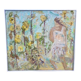 Chasing Sunflowers by Francesca Owen For Sale