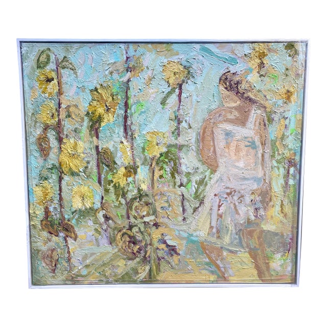 Chasing Sunflowers by Francesca Owen For Sale