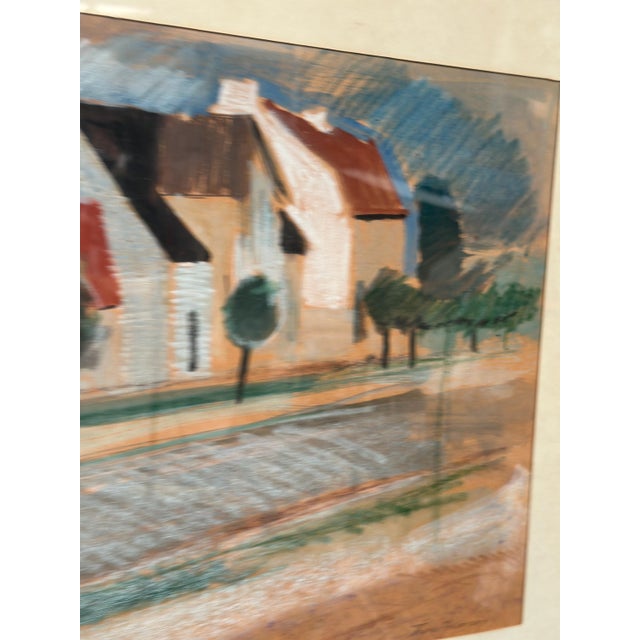 Thore Andersson, House in Skanör, 1950s, Watercolor & Paper, Framed For Sale - Image 4 of 12