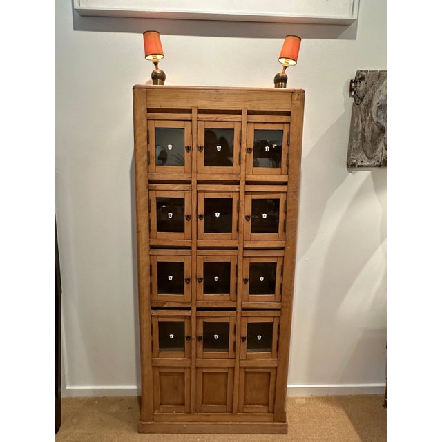 Turn of the Century English Hotel Front Desk Mail Cabinet For Sale - Image 11 of 12