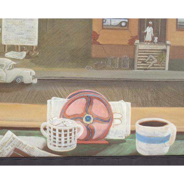 Late 20th Century Oil on Canvas Painting of St. Louis by g.t. Tisori For Sale - Image 5 of 8