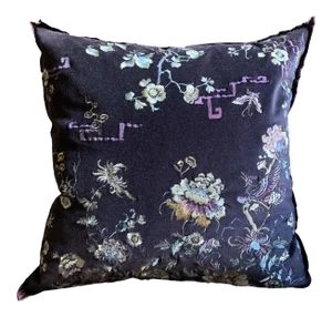 Modern Velvet and Silk Natori Pillow