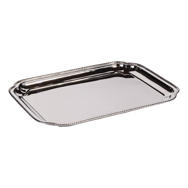 Andrea Polished Brass Tray, Large For Sale