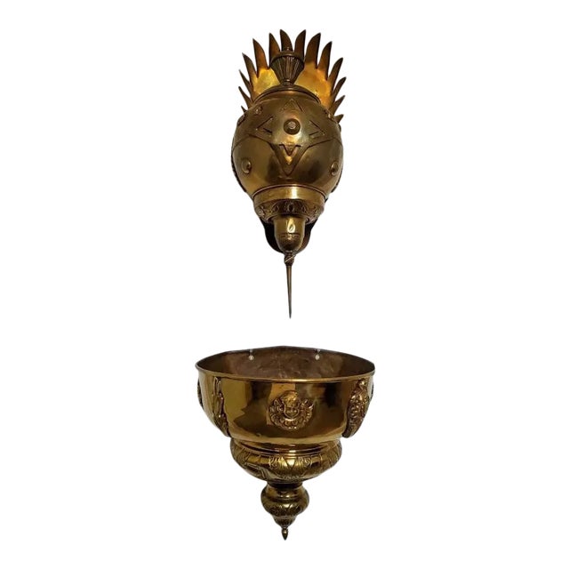 Antique Continental Renaissance Holy Water Lavabo For Sale