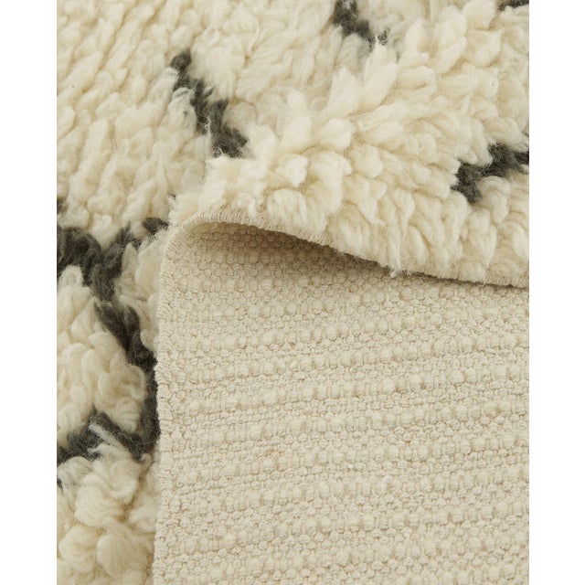 HandMade Rug Geometric Pattern Zara Home Shaggy Rug 4′11″ × 6′11