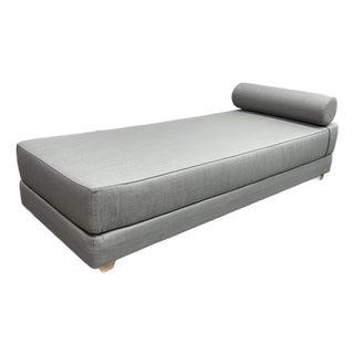 Cb2 Silver Gray Lubi Daybed For Sale
