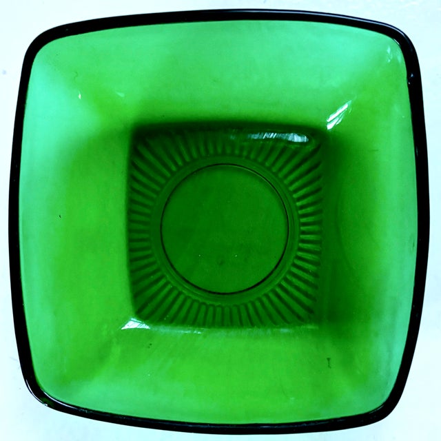 Anchor Hocking Mid Century Modern Depression Glass Plates & Bowls by Anchor Hocking- 8 Pieces For Sale - Image 4 of 8