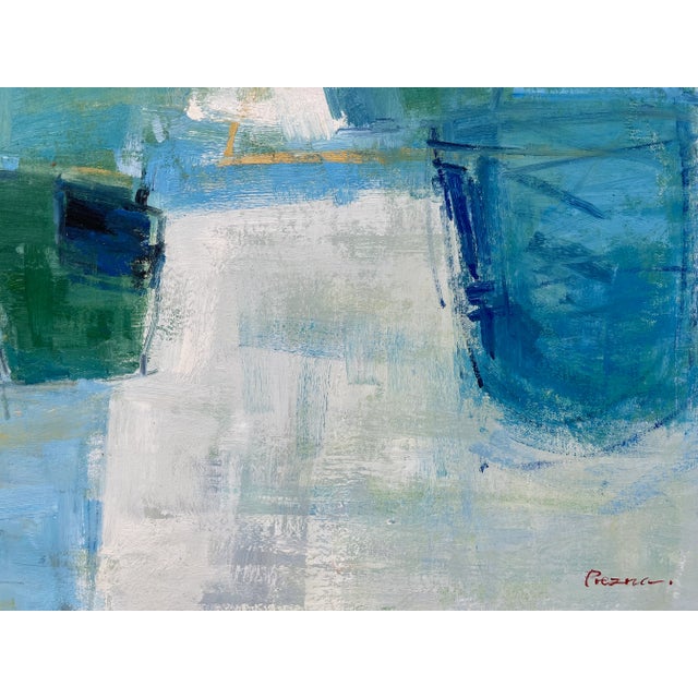 Wood Contemporary Abstract Original Oil Painting For Sale - Image 7 of 12