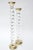 This wonderful pair of vintage heavy twisted tall lucite and sold brass candlesticks are alternating size and are rare....