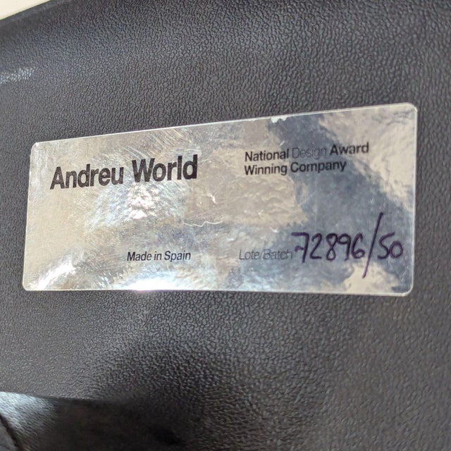 Andreu World Modern Green Office Chair With Wheels For Sale - Image 9 of 9