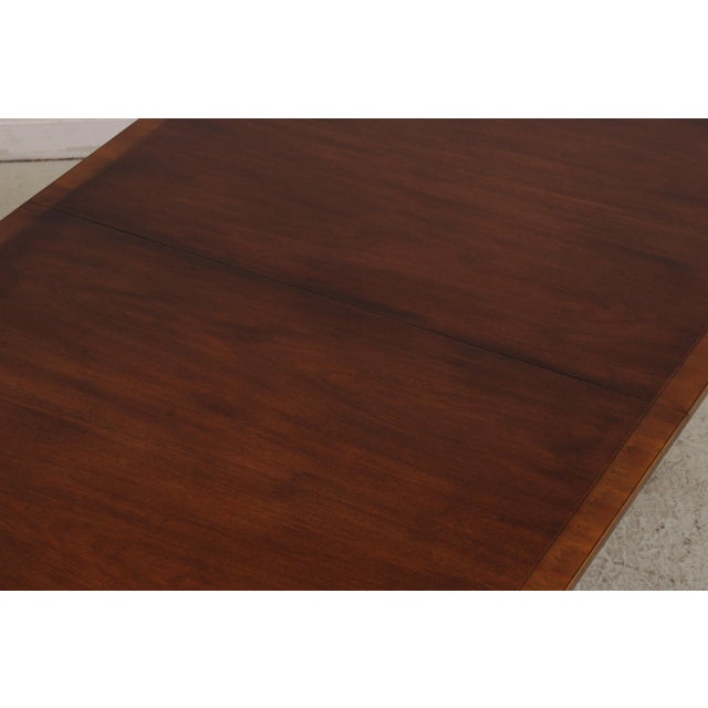 Wood Baker Mahogany Inlaid Banded Dining Room Table For Sale - Image 7 of 16