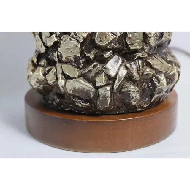 Ceramic Golden Nugget Table Lamp For Sale - Image 4 of 9