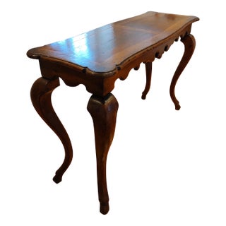 Late 20th Century French Country Sofa Console Table For Sale