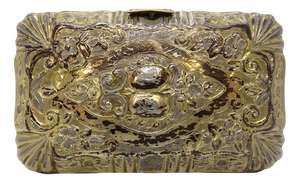 Napoleon III Cigarette Case or Jewelry Box in Gilt Silver, France, 19th Century