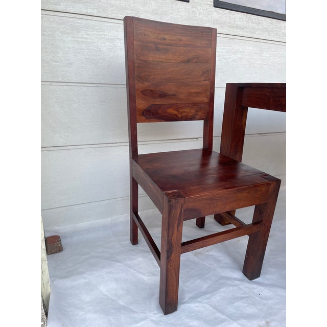 Modernist Table and Chairs in Rosewood, 1970s, Set of 6 For Sale - Image 14 of 18