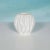 Mid-century modern vase Ingrid milk white pressed glass in Glacier look / “Bark Textured” Design Kurt Wokan West Germany...