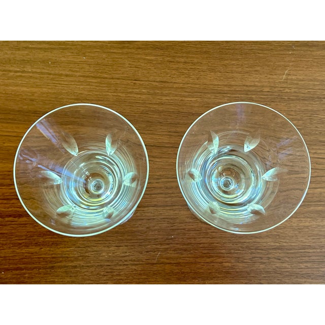 Waterford Crystal Vintage Waterford Crystal "Sheila" Wine Hock Glasses - Pair For Sale - Image 4 of 4