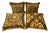 Atelier Versace Black Gold Baroque Fringe Velvet Pillows - Set of 4 For Sale