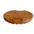 1980s Round Hotplate, Textured Wood Serving Platter, Rustic Kitchenware Cottagecore Bohemian For Sale In New York - Image 6 of 7