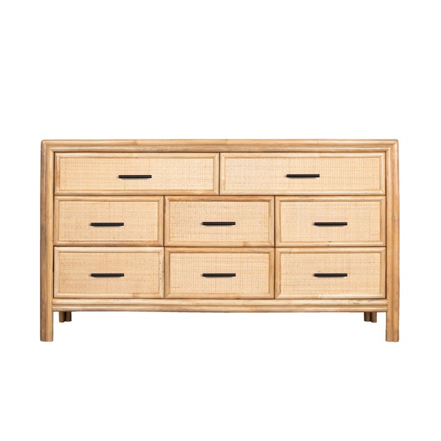 Bermuda Eight-Drawer Dresser - Natural For Sale - Image 11 of 11