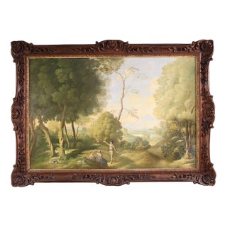 Italian Artist, Landscape, 1950, Oil on Masonite For Sale