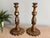 Spanish Florentine Candlesticks - Mirrored Wood, Gilt Gold, Vintage Candle Holders For Sale - Image 10 of 10