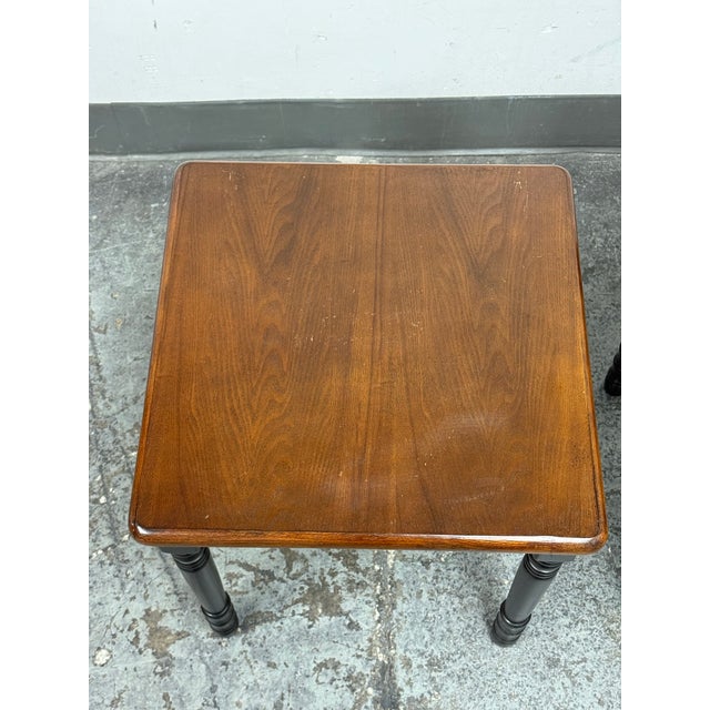 Two-Tone Side Tables, Vintage Pair For Sale - Image 11 of 12
