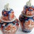 Ceramic Antique Japanese Hand Painted Imari Vases, Set of 2 For Sale - Image 7 of 12