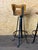 Vintage Brutalist Bar Stools in Iron and Wood, 1960s, Set of 2 For Sale - Image 13 of 18
