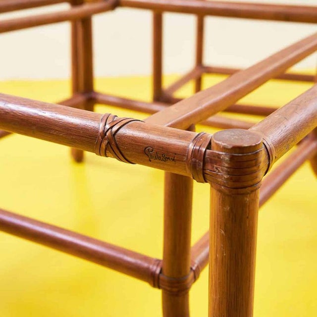 Bamboo Coffee Tables from Gervasoni, Set of 2 For Sale - Image 3 of 8