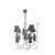 This vintage ceramic rooster chicken chandelier combines charming French country decor with a touch of farm and...