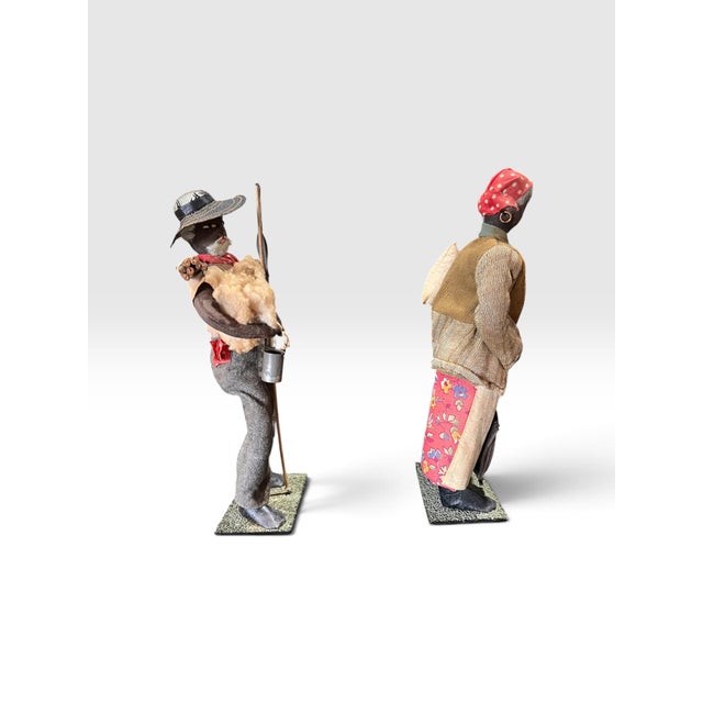 1930s–1940s Southern Folk Art African American Occupational Cloth Dolls — Pair For Sale In West Palm - Image 6 of 6