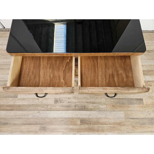 Art Deco Dressing Table with Mirror and Drawers, 1940 For Sale - Image 13 of 18