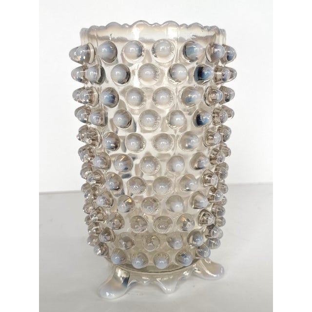 This stunning vintage Fenton Opalescent Hobnail Vase is a beautiful and collectible piece of art glass. Crafted in the...