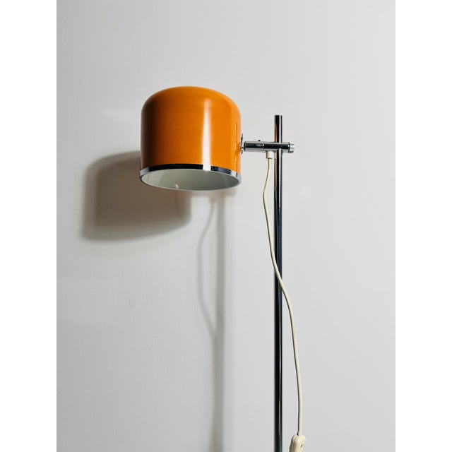 Midcentury Orange Space Age Floor Lamp by Staff, Germany, 1970s For Sale - Image 9 of 12