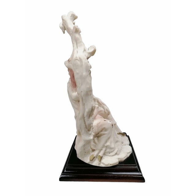 Innamorati Statuette with Wooden Base from Capodimonte, in Flawless conditions. Designed 1950 to 1959 This piece is...