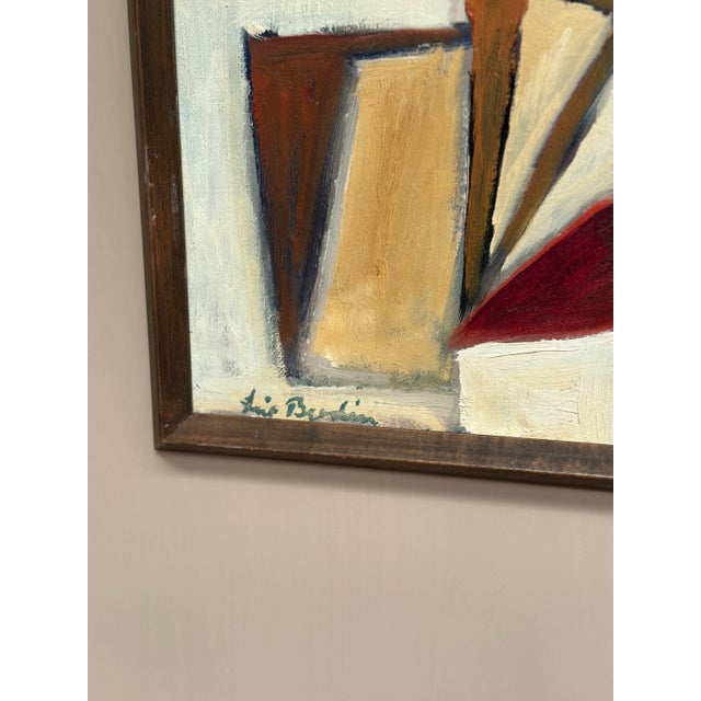 Leif Bodin, Facades, 1950s, Oil on Canvas, Framed For Sale - Image 5 of 18