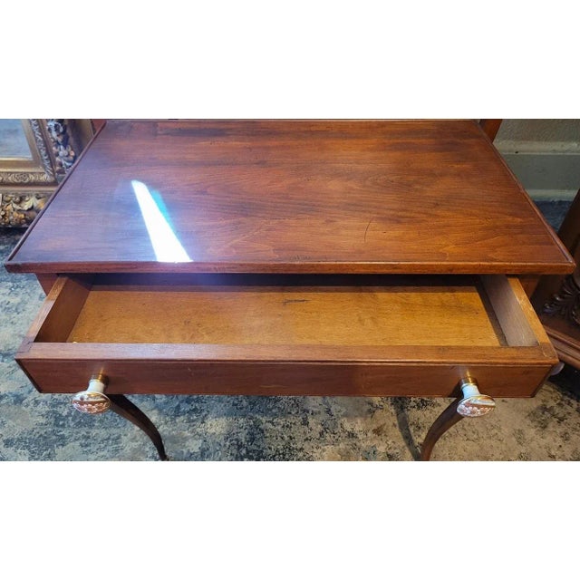 Pair of 19c French Country Cherrywood Side Tables For Sale - Image 10 of 12