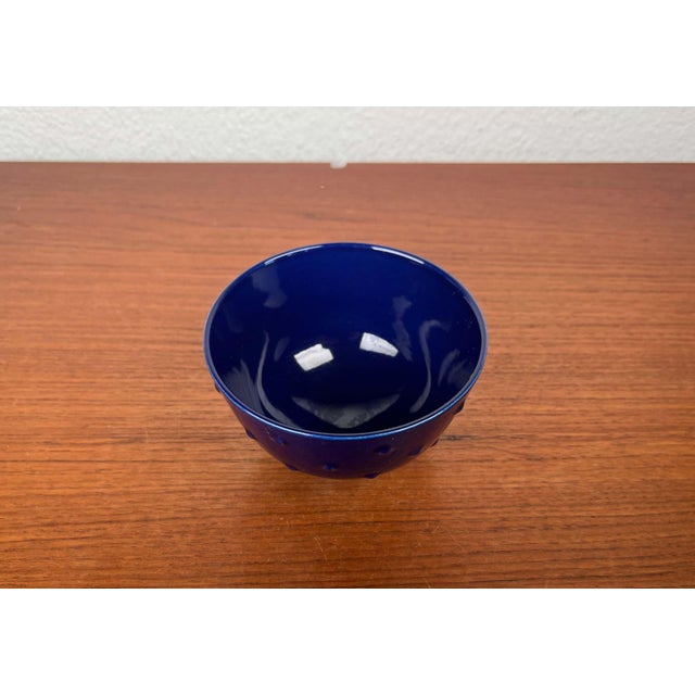 Mid-Century Modern German Cobalt Blue Ceramic Bangkok Series Bowl from Melitta, 1960s For Sale - Image 6 of 12