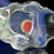 Glass Vintage Seguso Murano Cobalt Blue Opal Gold Flecks Italian Art Glass Mid-Century Bird Sculpture For Sale - Image 7 of 8