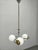 Exceptional Art Deco chandelier produced in Czechoslovakia during the 1930s. This elegant functionalist lighting fixture...